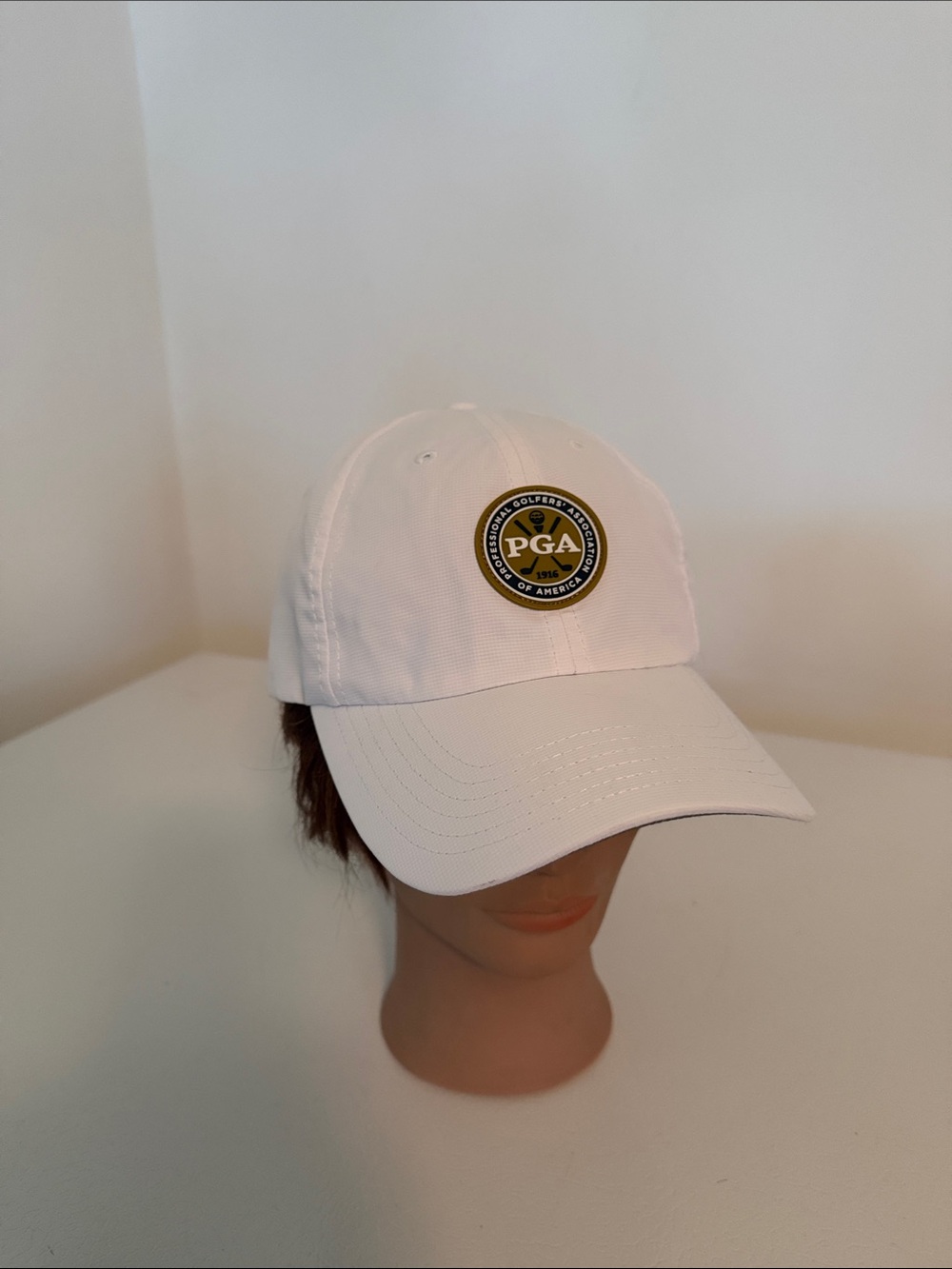 PGA White Adjustable Golf Cap Imperial Sports